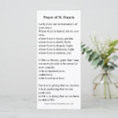 Saint Francis van Assisi Prayer Kaart (Staand voorkant)