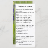 Saint Francis van Assisi Prayer Kaart (Voorkant / Achterkant)