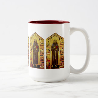 Saint Francis van Assisi Renaissance Tweekleurige Koffiemok