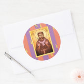Saint Francis van Assisi Ronde Sticker (Envelop)