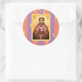 Saint Francis van Assisi Ronde Sticker (Tas)