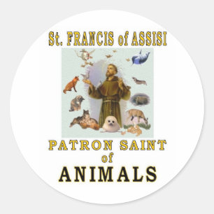 SAINT-FRANCIS VAN ASSISI RONDE STICKER