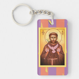 Saint Francis van Assisi Sleutelhanger