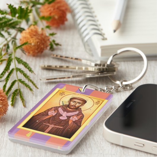 Saint Francis van Assisi Sleutelhanger (Voorkant Rechts)