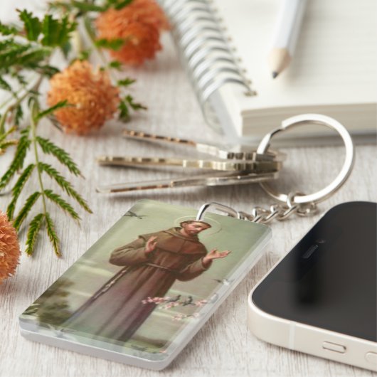 Saint Francis van Assisi Sleutelhanger (Voorkant Rechts)