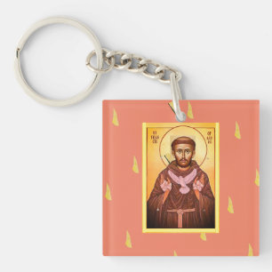 Saint Francis van Assisi Sleutelhanger