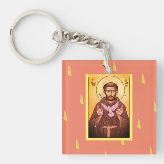 Saint Francis van Assisi Sleutelhanger (Voorkant)