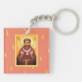 Saint Francis van Assisi Sleutelhanger (Achterkant)