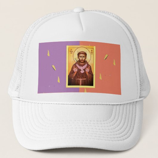 Saint Francis van Assisi Trucker Pet (Voorkant)