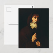 Saint Francis van Paola Briefkaart (Voorkant / Achterkant)