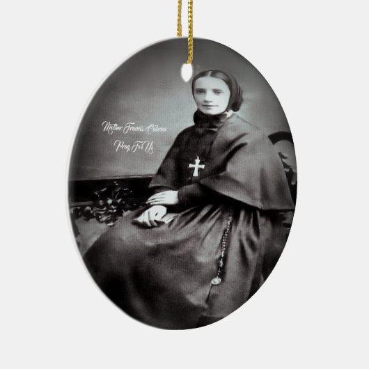 Saint Francis Xavier Cabrini Keramisch Ornament (Rechts)
