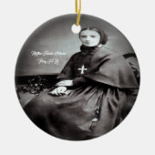 Saint Francis Xavier Cabrini Keramisch Ornament (Voorkant)