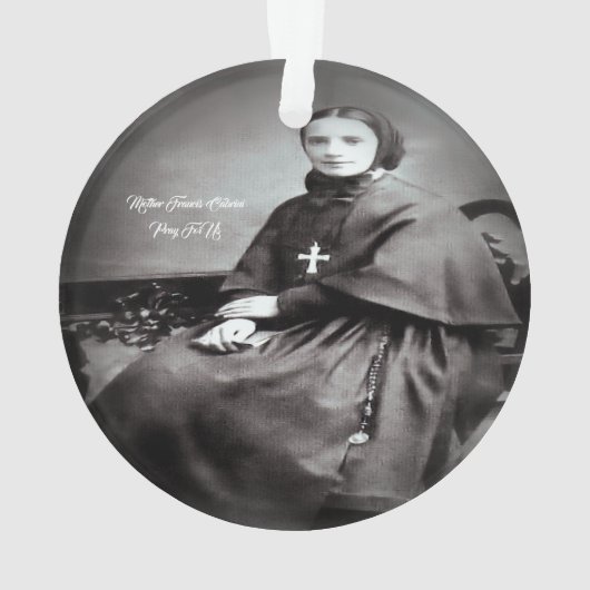 Saint Francis Xavier Cabrini Ornament (achterkant)