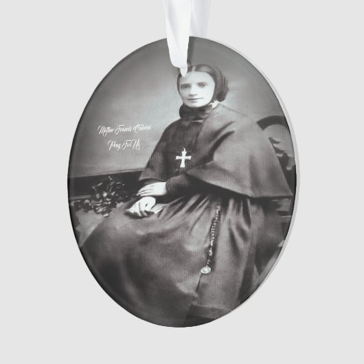 Saint Francis Xavier Cabrini Ornament (voorkant)
