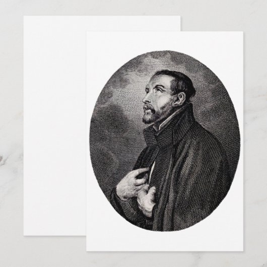 Saint Francis Xavier Feestdagenkaart (Voorkant / Achterkant)