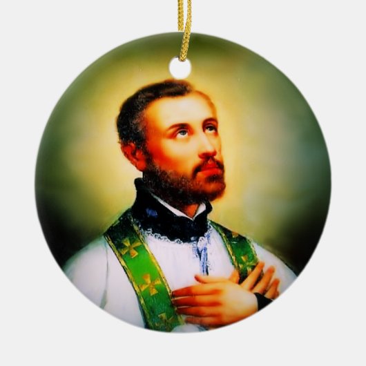 Saint Francis Xavier Keramisch Ornament (Voorkant)