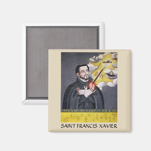 Saint Francis Xavier Portrait Magnet (Voorkant / Achterkant)