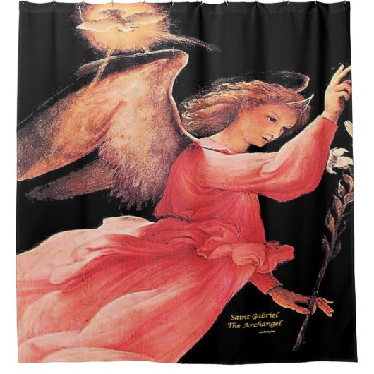 Saint Gabriel de Archangel Douchegordijn (Voorkant)