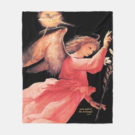 Saint Gabriel de Archangel Fleece Deken (Voorkant)