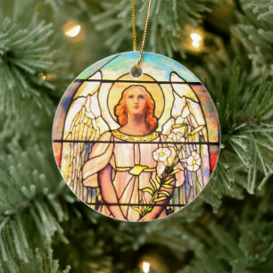 Saint Gabriel Keramisch Ornament