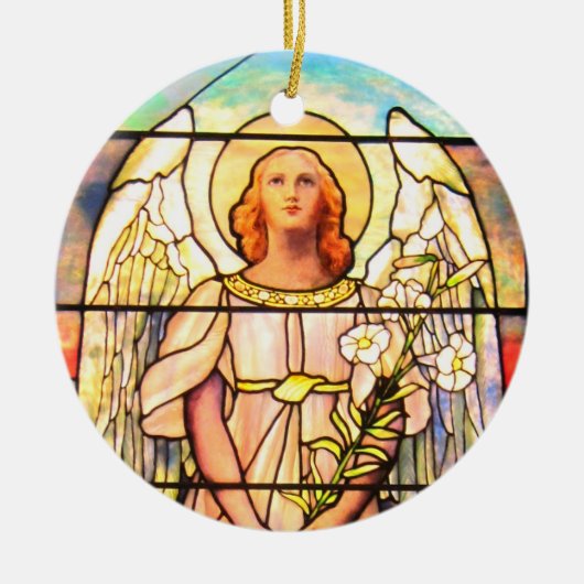 Saint Gabriel Keramisch Ornament (Voorkant)