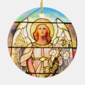 Saint Gabriel Keramisch Ornament (Achterkant)