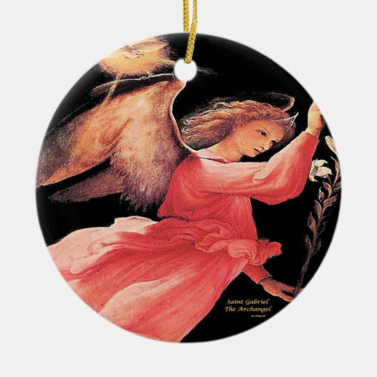 Saint Gabriel the Archangel Keramisch Ornament (Voorkant)
