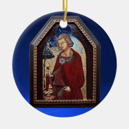 SAINT GALGANO / LEGEND OF THE SWORD IN THE ROCK KERAMISCH ORNAMENT (Voorkant)