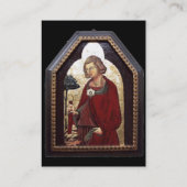 SAINT-GALGANO, zwart wit metallisch goud Visitekaartje (Achterkant)