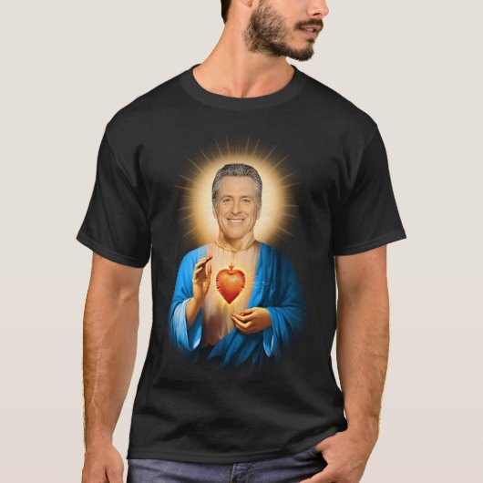 Saint Gavin Newsom Gebed T-shirt (Voorkant)