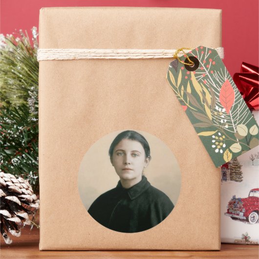SAINT GEMMA GALGANI CLASSIC ROUND STICKER (Feestdagen)