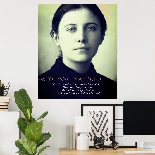 SAINT GEMMA GALGANI POSTER (Thuiskantoor)