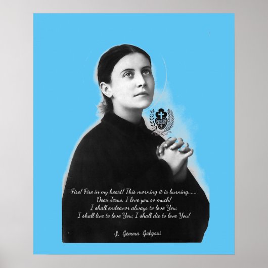 SAINT GEMMA GALGANI POSTER (Voorkant)
