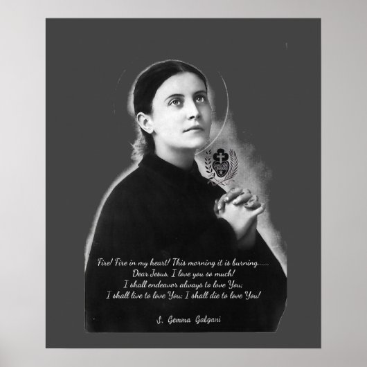 SAINT GEMMA GALGANI POSTER (Voorkant)