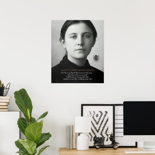 SAINT GEMMA GALGANI POSTER (Thuiskantoor)