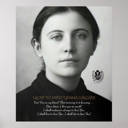 SAINT GEMMA GALGANI POSTER (Voorkant)