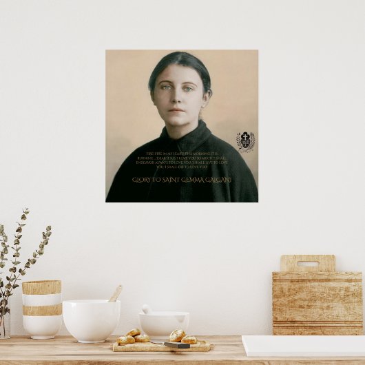 SAINT GEMMA GALGANI POSTER (Keuken)