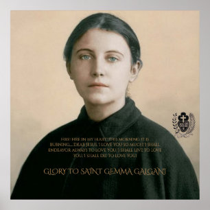 SAINT GEMMA GALGANI POSTER