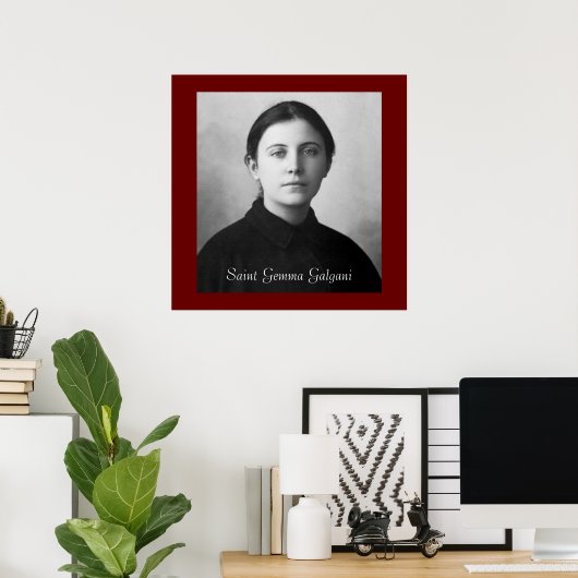 SAINT GEMMA GALGANI POSTER (Thuiskantoor)
