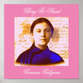 SAINT GEMMA-POSTER POSTER (Voorkant)