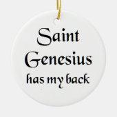 saint genesius keramisch ornament (Voorkant)