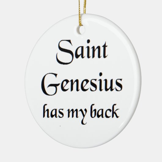 saint genesius keramisch ornament (Links)