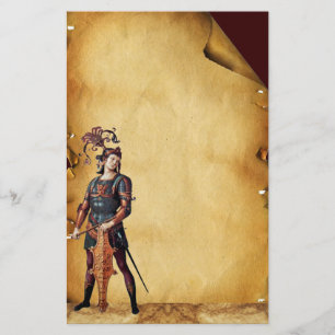 SAINT GEORGE ANTIEK PERKAMENT BRIEFPAPIER