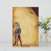SAINT GEORGE ANTIEK PERKAMENT BRIEFPAPIER (Staand voorkant)
