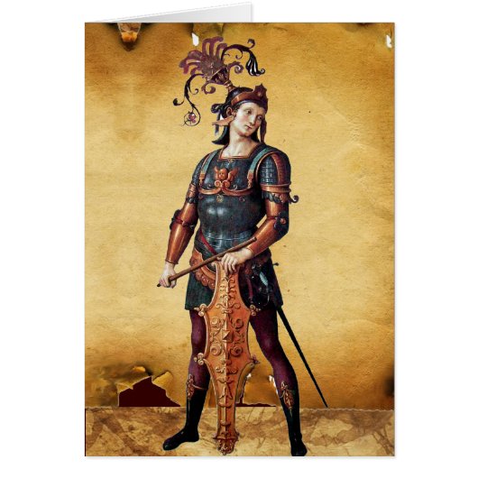 Saint George, bruin perkament (Voorkant)