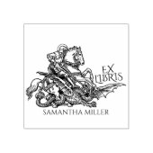  Saint George Drago ex Libris Bibliotheek Boek Rubberstempel (Afrduk)