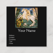 Saint George, Dragon en Princess Black Vierkante Visitekaartje (Voorkant)