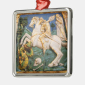 Saint George, Dragon en Princess Metalen Ornament (Links)
