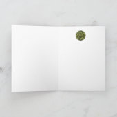 Saint George, Dragon en Princess Monogram Notitiekaartje (Binnen)