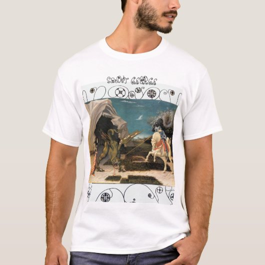 Saint George, Dragon en Princess T-shirt (Voorkant)